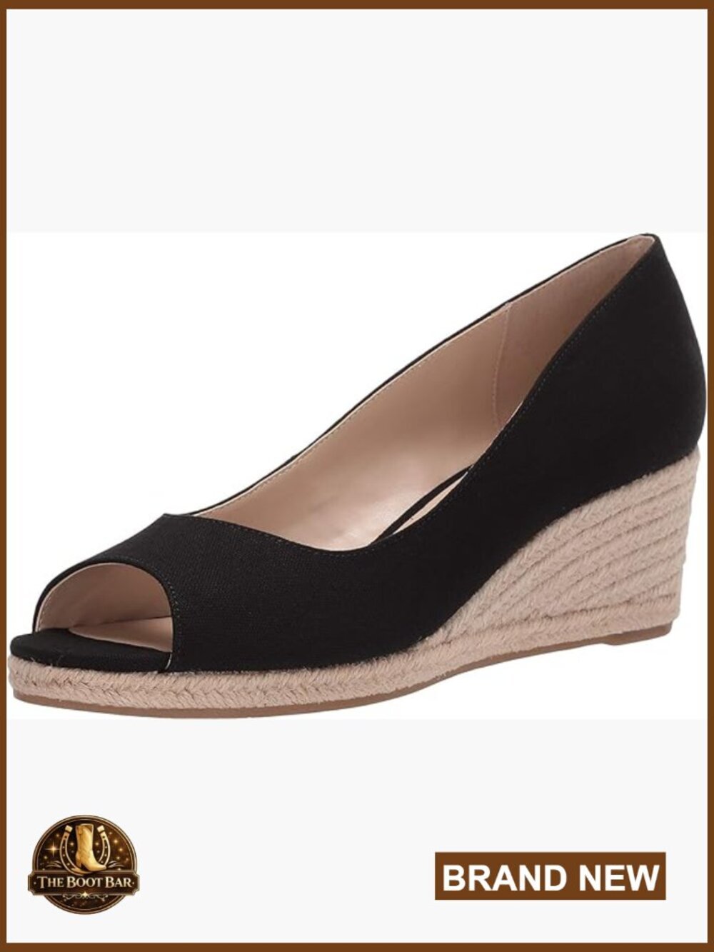 Canvas Wedge Espadrille Sandals Peep Toe Slingback Slip On Dressy